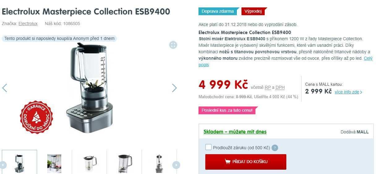 Mixér Electrolux ESB 9400