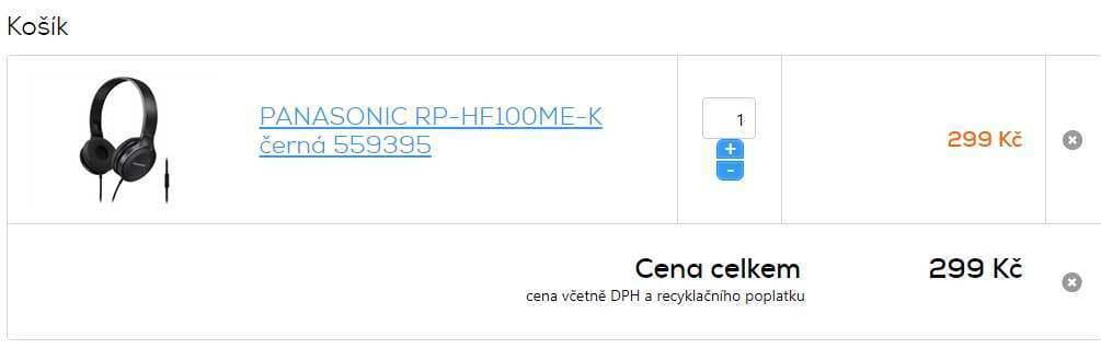 Sluchátka Panasonic