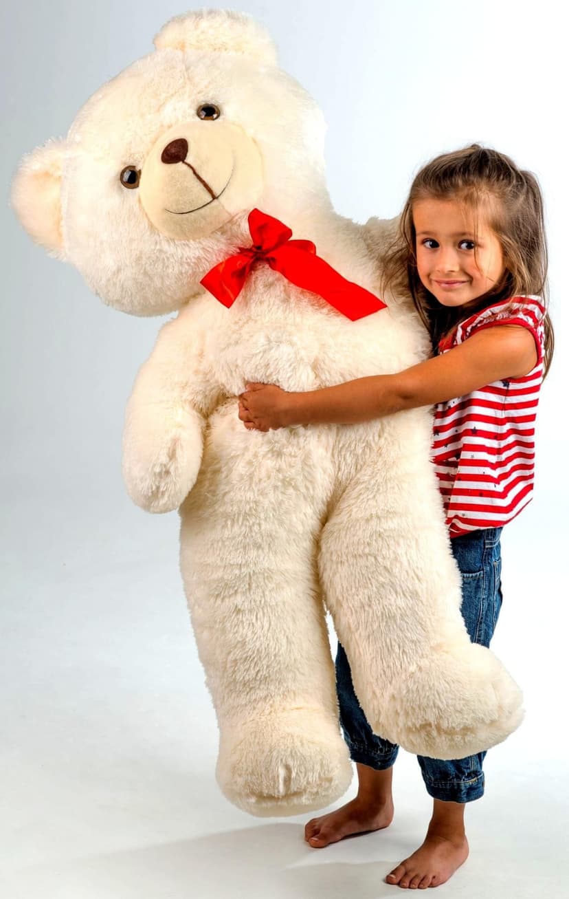 Medvěd plyš 100 cm s mašlí Teddies 