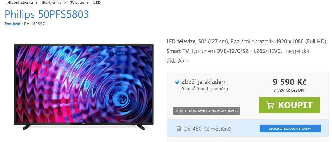 Full HD LED TV, Smart, 126cm, Philips