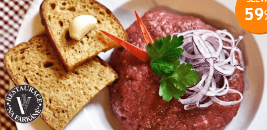 500 g hovězího tataráku z rump steaku