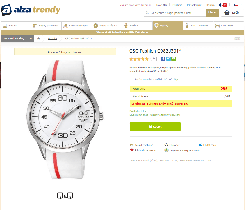 Pánské hodinky Q&Q Fashion 