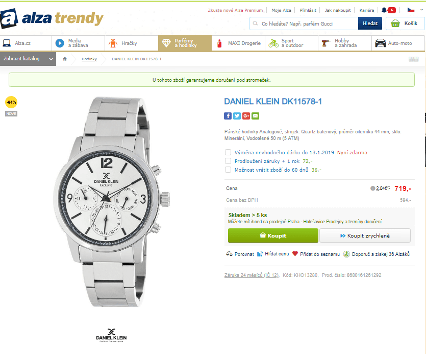 Pánské hodinky Daniel Klein DK11578-1