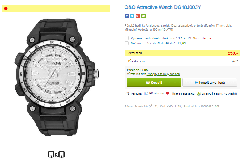 Pánské hodinky Q&Q Attractive