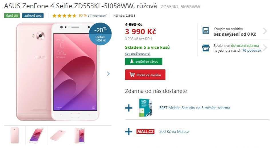 Asus, 8x 1,4GHz, 4GB RAM, 5,5", 20MPx