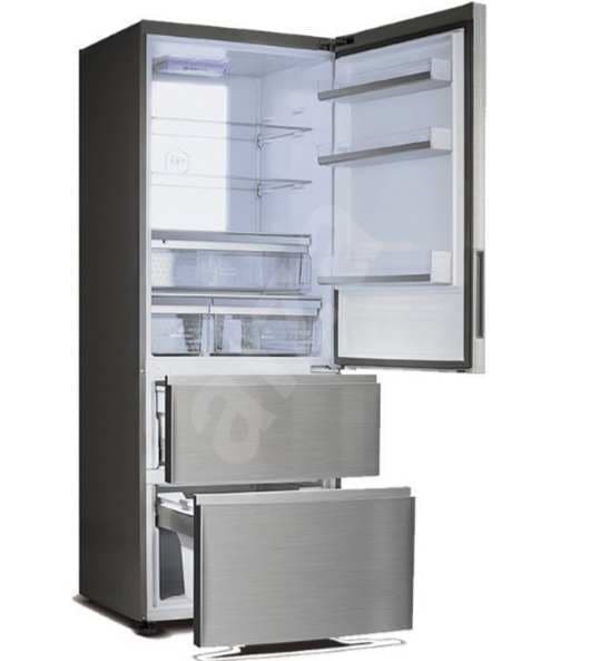 3 dveře lednice Haier, 191x70 cm, total no frost