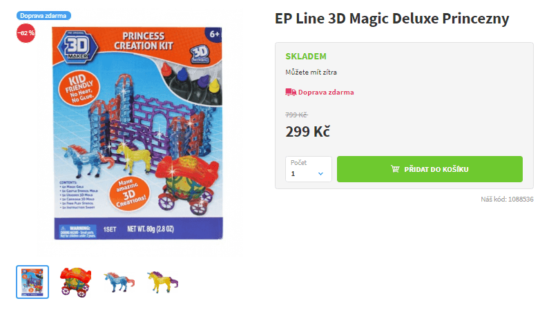 Kreativní sada 3D Magic Deluxe Princezny