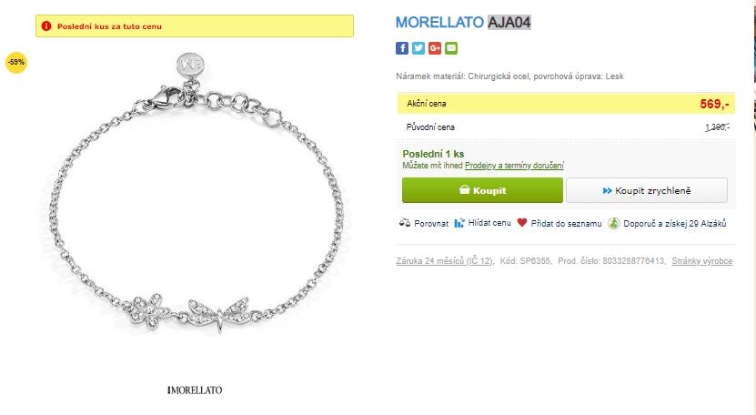 Náramek Morellato Ninfa AJA04