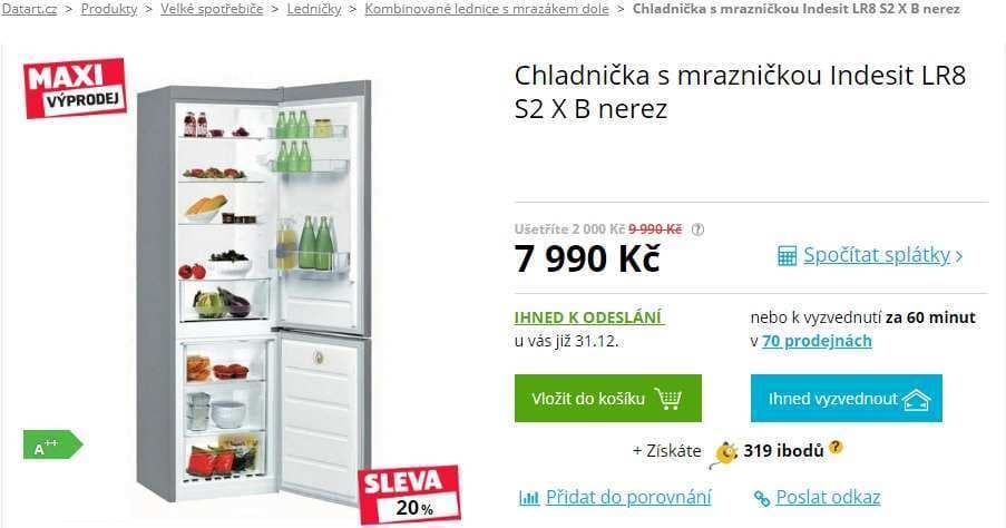Lednice Indesit, A++, 187 cm