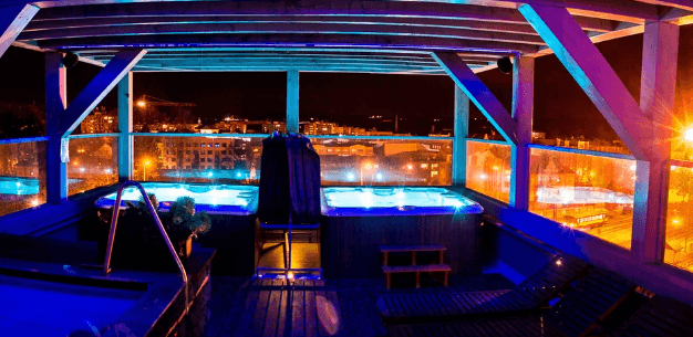 Parní sauna a vířivka s Bohemia sekt a občerstvení
