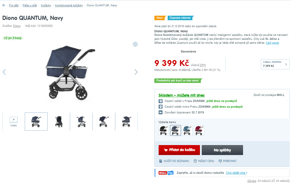 Inovativní kočárek DIONO Quantum 