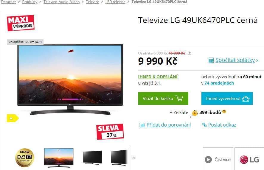 Ultra HD Smart TV, HDR, 123cm, LG