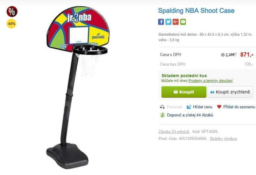 Basketbalový koš Spalding NBA Shoot Case