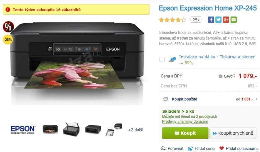 Barva, ink., multifunkce Epson