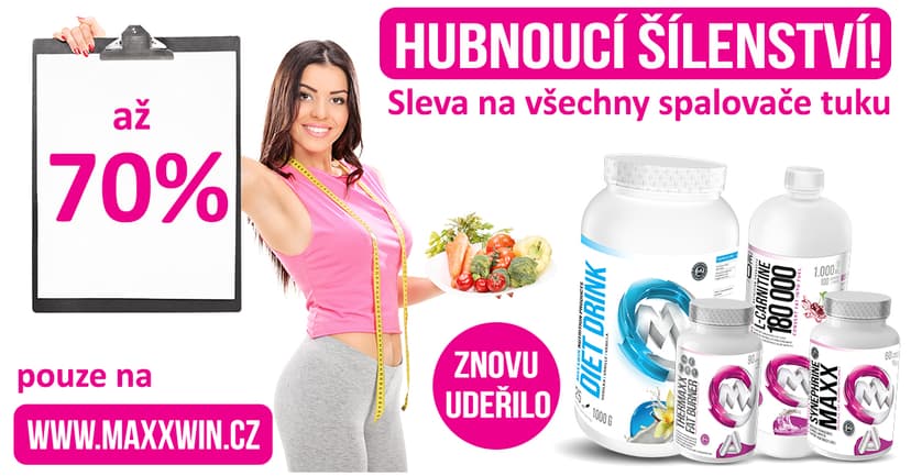Sleva na přípravky na hubnutí až 70%