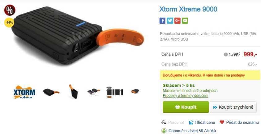 Powerbanka Xtorm Xtreme 9000 