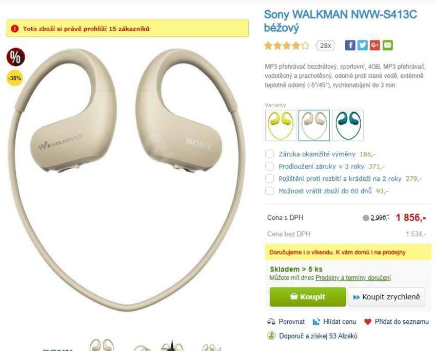 Walkman SONY, 4 GB