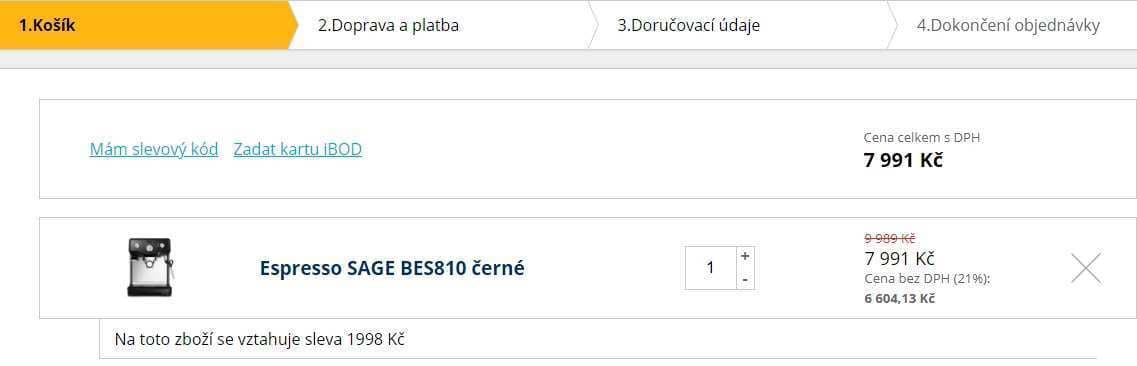 Pákové espresso Sage BES 810