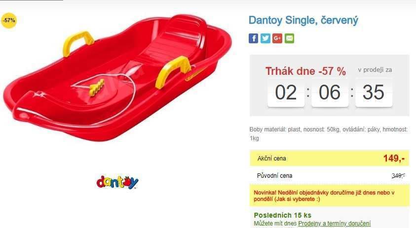 Dětské boby Dantoy 