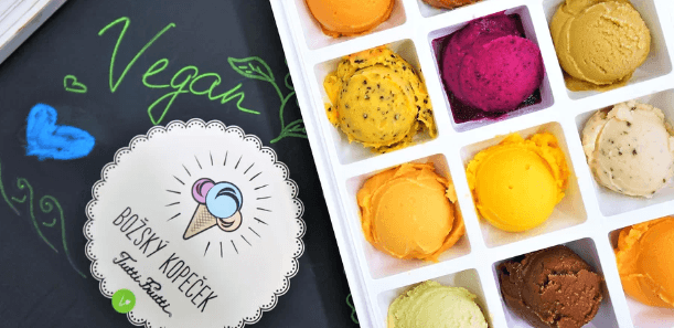 Veganská zmrzlina Božský kopeček