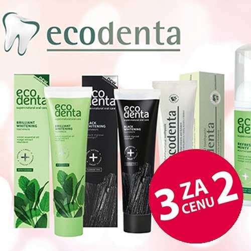Akce 2+1 zdarma na produkty Ecodenta