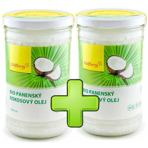 2x Panenský Bio Kokosový olej 1000 ml