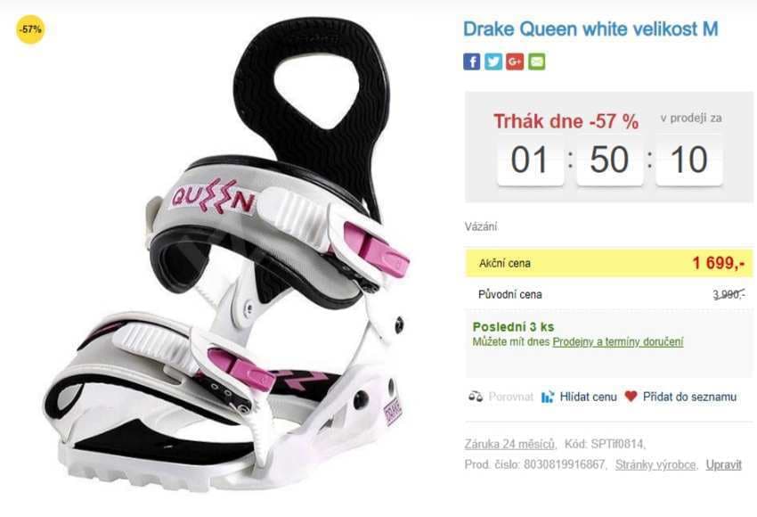 Dámské vázání na snowboard Drake Queen 
