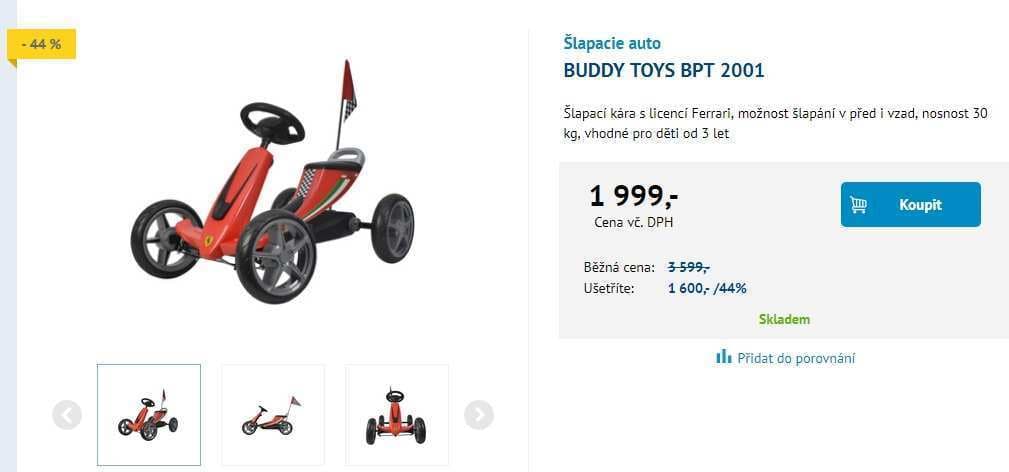 Šlapací auto Buddy Toys