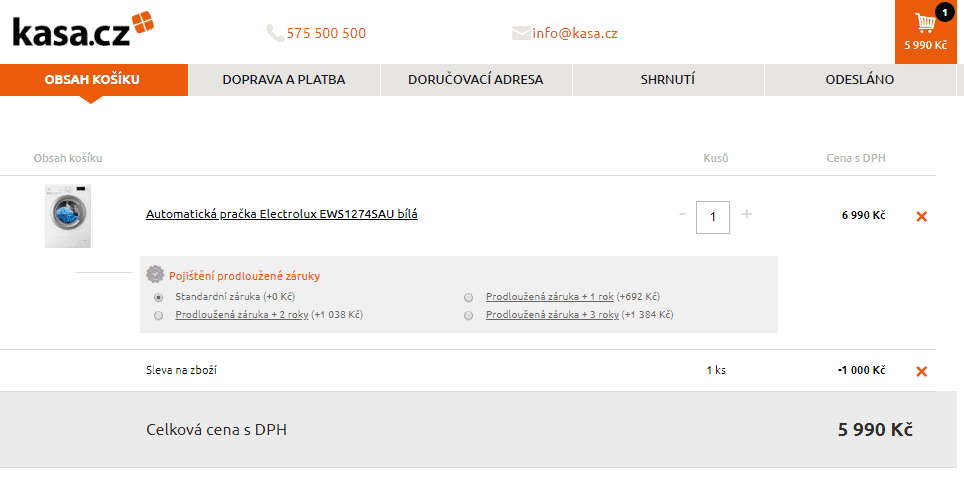 Pračka Electrolux, A+++, 7 kg, 1200 ot.