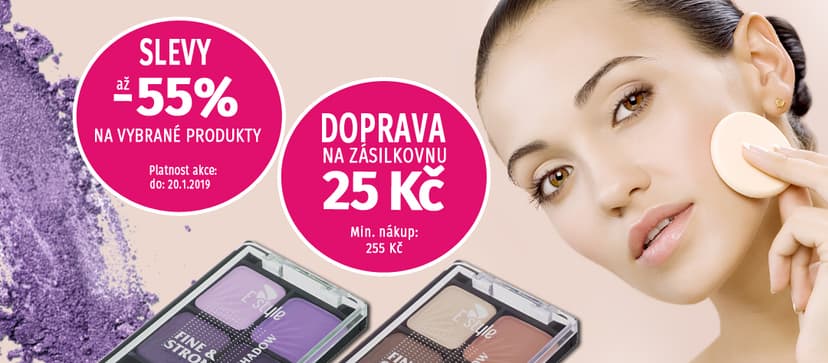 Sleva až 55% na vybranou kosmetiku E style