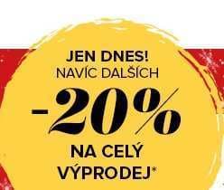 Extra sleva 20% na výprodej