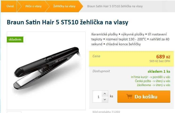 Žehlička na vlasy BRAUN Satin Hair 5