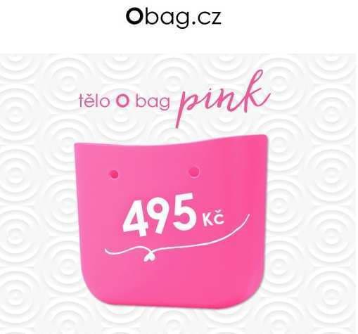 Růžové tělo kabelky oBag