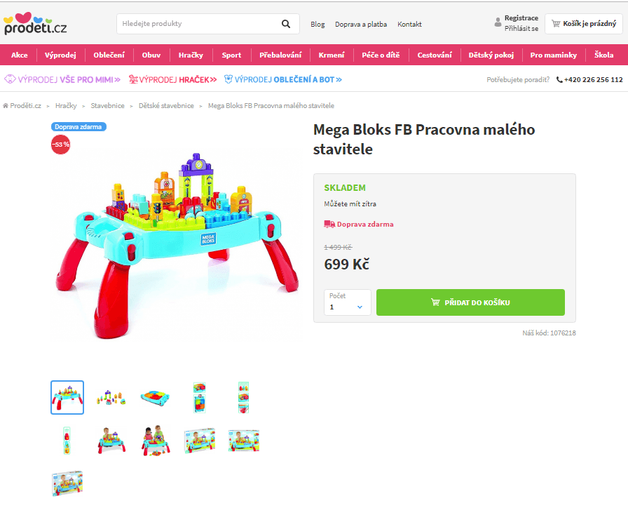Pracovna malého stavitele MEGA BLOKS