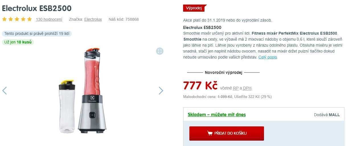 Smoothie mixér Electrolux ESB 2500