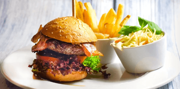1× burger menu z výběru