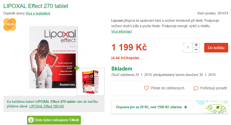 LIPOXAL Effect 270 + 240 tablet