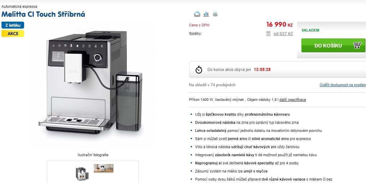 Plnoautomat Melitta CI TOUCH