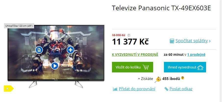 Ultra HD TV, HDR, Smart, 124cm, Panasonic