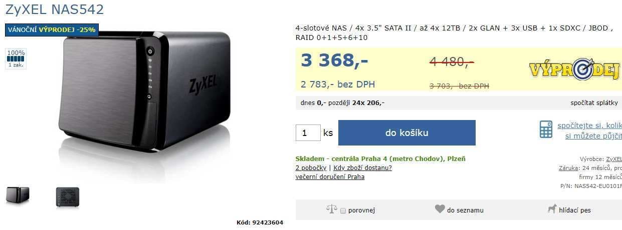 NAS server Zyxel