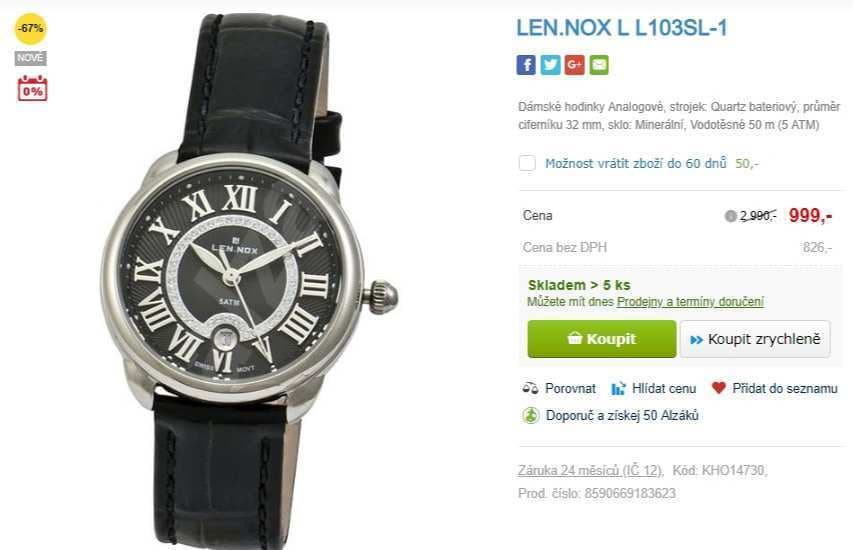 Dámské hodinky LEN.NOX