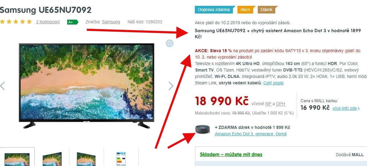 Ultra HD Smart TV, HDR, 163cm, Samsung