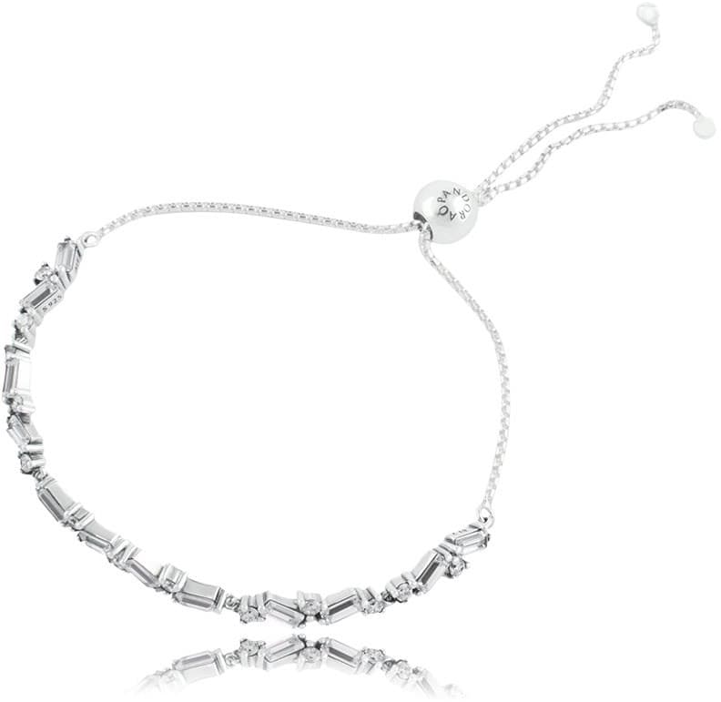 Stříbrný náramek Pandora se zirkony