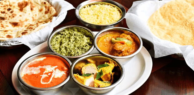 Masové degustační menu Maharaja Thálí