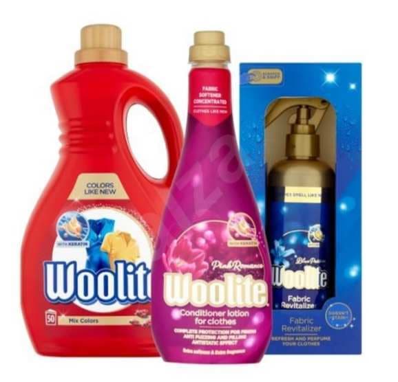Woolite prací gel + aviváž + revitalizér