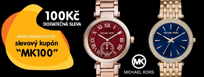 Sleva 100Kč na hodinky Michael Kors