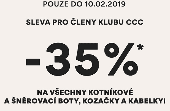 Sleva 35% na kozačky, kotníkové boty a kabelky