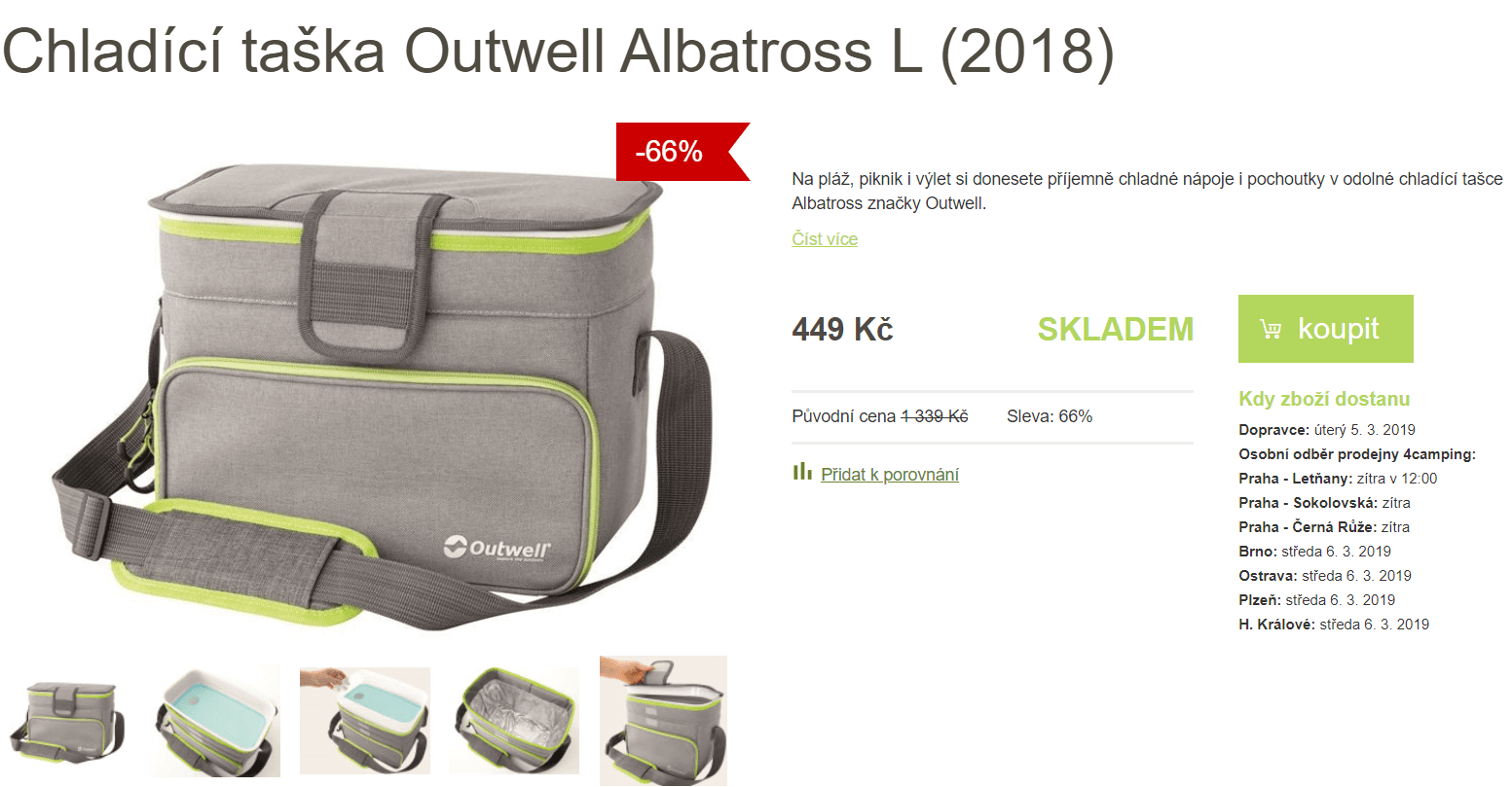 Chladící pikniková taška Outwell Albatross L
