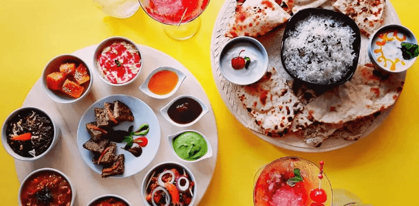 Indické degustační Thali menu