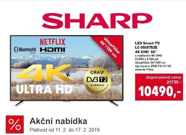 Ultra HD Smart TV, HDR, 138cm, Sharp